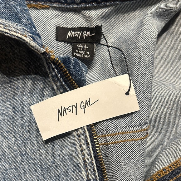 Nasty Gal Blue Denim Jumpsuit - Picture 3 of 4